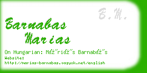 barnabas marias business card